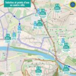 carte des points d'eau de la ville de Vaison la Romaine